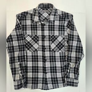 Slate & Stone Black and White Plaid Men's Shirt